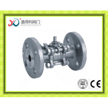 DIN Flanged 3PC Stainless Steel CF8m/1.4408 Ball Valve Pn40